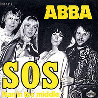 Обложка сингла «SOS» (ABBA, 1975)