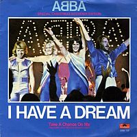 Обложка сингла «I Have a Dream» (ABBA, 1979)