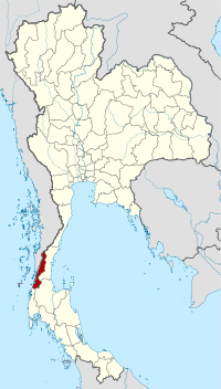 Ранонг, карта