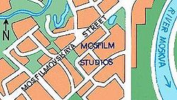 На карте Москвы