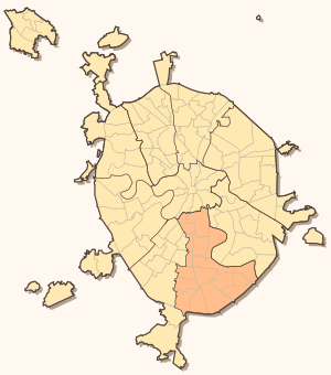 Южный административный округ на карте
