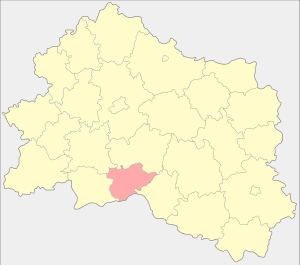 Глазуновский район на карте
