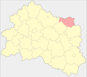 Корсаковский район на карте