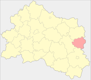Краснозоренский район на карте