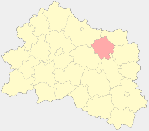 Новосильский район на карте