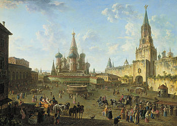 Red Square in Moscow (1801) by Fedor Alekseev.jpg